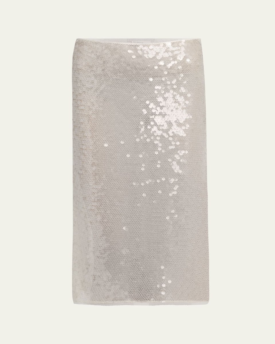 Sequined Midi Skirt